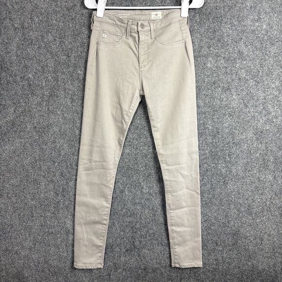 AG Adriano Goldschmied Farrah Seamless Jeans Womens Size 26 Gray Skinny - Picture 1 of 11